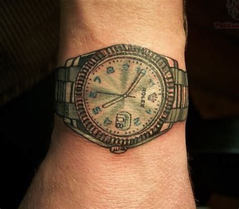 rolex watch tattoo|rolex wrist tattoos.